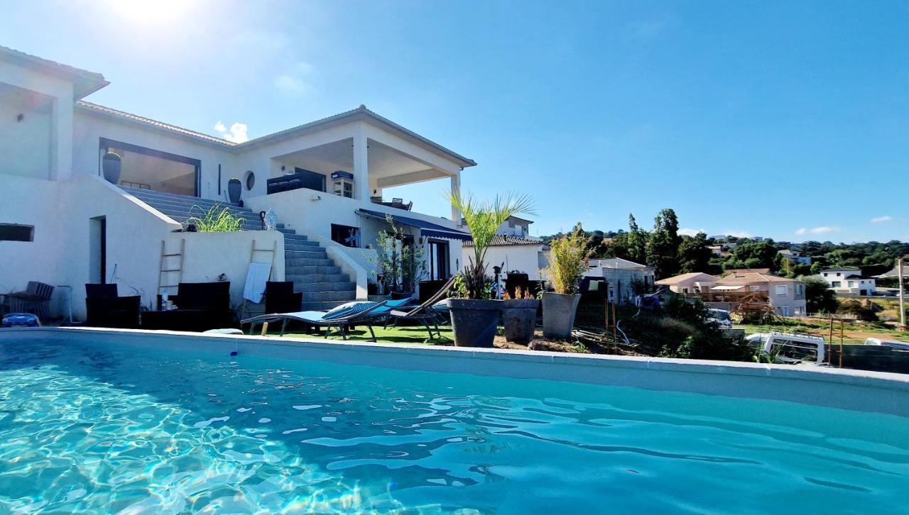 Villa Bistinetti Rez De Villa Tout Confort Avec Piscine Penta di Casinca Exterior foto